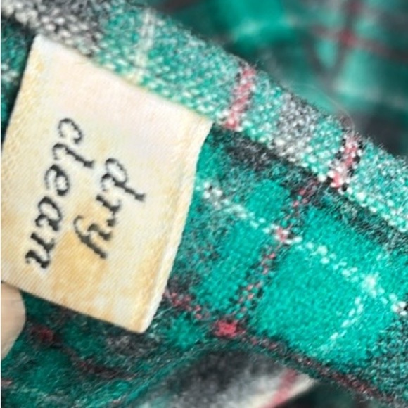 Vintage Pendleton Wool Teal Green |Gray Plaid Men's 60’s -70’s Button Down Shirt - Picture 13 of 17